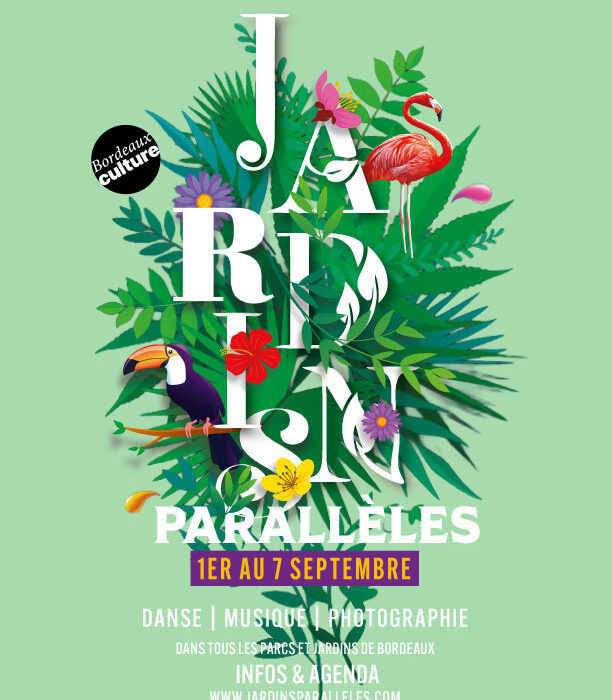 Affiche projet jardins parallèles fait par Pamela Pautrot Concepteur Designer UI