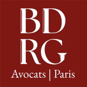 Logo BDRG rouge bordeaux cabinet d’avocat réaliser avec illustrator par Paméla Pautrot Designer UI à Bordeaux