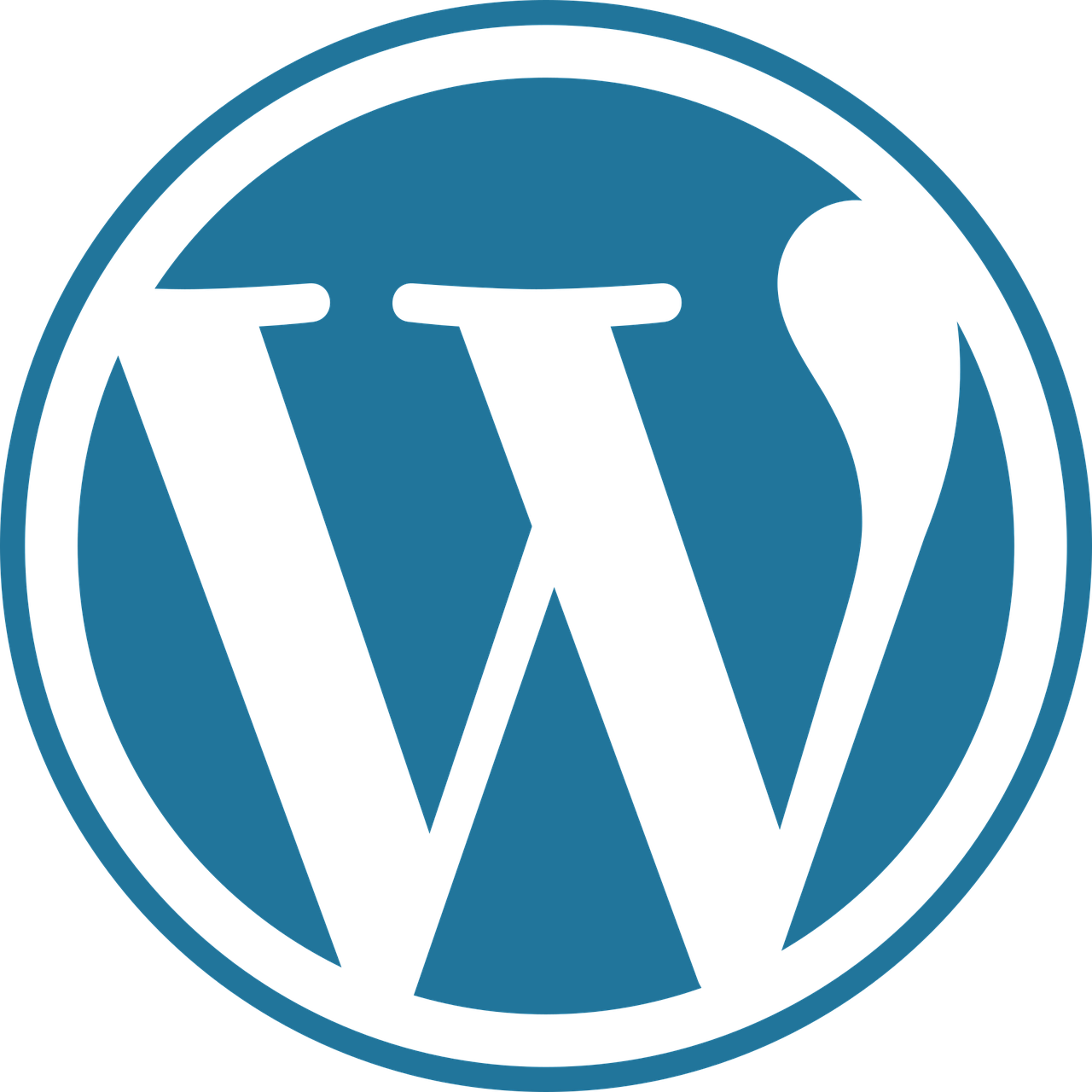 Logo WordPress - Portfolio Pamela Pautrot Concepteur designer UI à Bordeaux