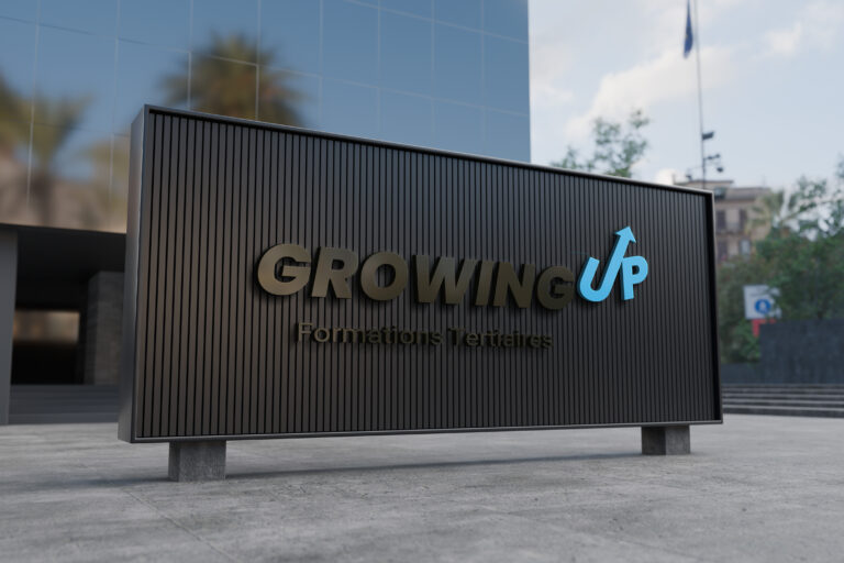 Mockup de la devanture de Growing up réalisé par Paméla Pautrot Conceptrice designer UI pour son portfolio
